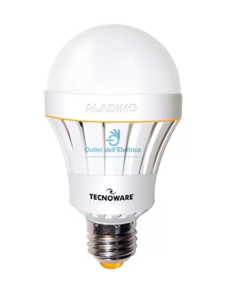Tecnoware FLED17320 Lámpara LED brillante Aladdin 10w 6500k e27